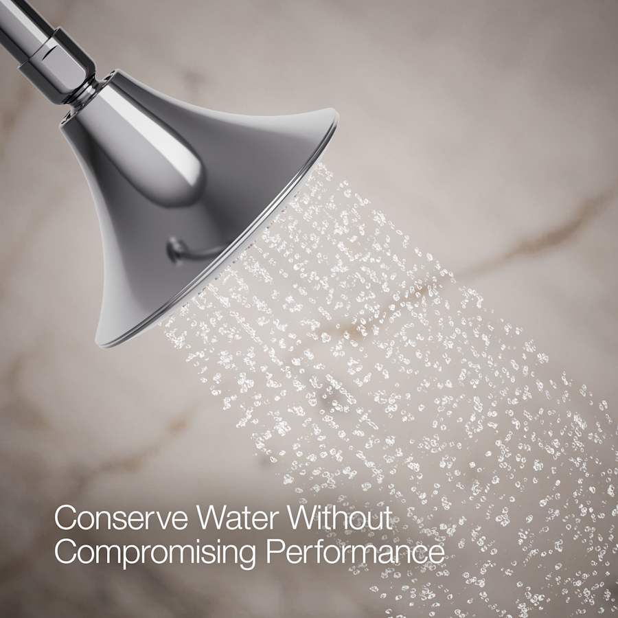 Forte 2.5 GPM Single Function Shower Head with Katalyst Air-induction Technology