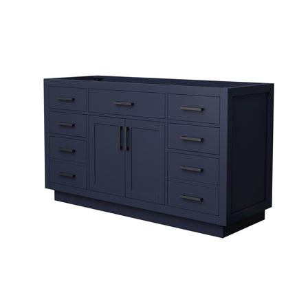 Beckett Single Bathroom Vanity with Toe Kick - 59W x 34.25H x 21.5D