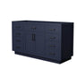 Beckett Single Bathroom Vanity with Toe Kick - 59W x 34.25H x 21.5D