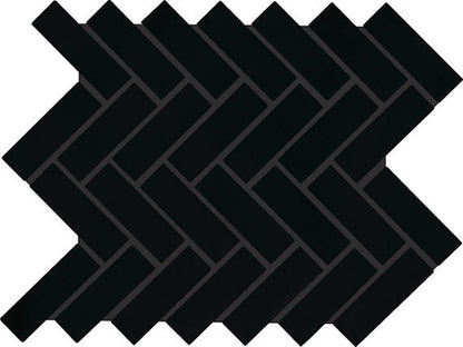 Color Wheel Mosaic Matte Black Hexagon 1.5X1.5 Matte