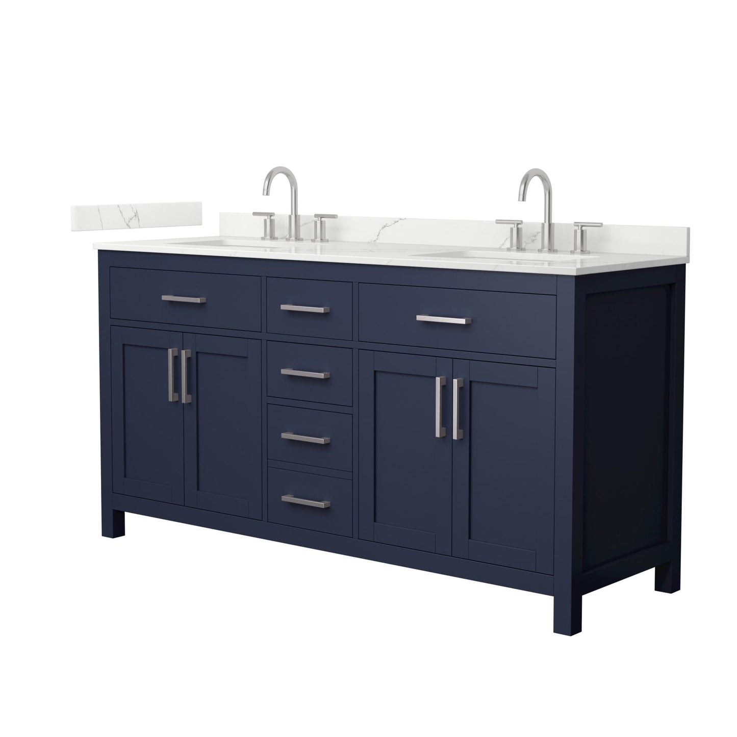 Beckett Double Bathroom Vanity - 66W x 35H x 22D