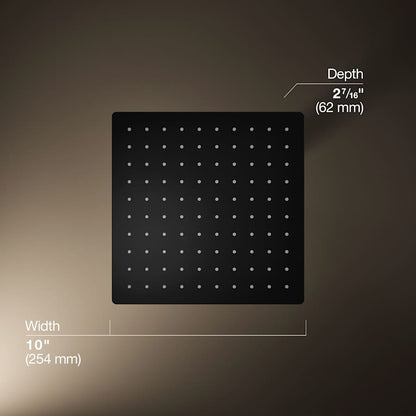 Honesty Square 10" Single Function 1.75 GPM Rainhead with MasterClean Sprayface