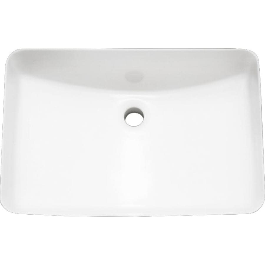 Norris 21" Rectangular Vitreous China Undermount Bathroom Sink with Overflow