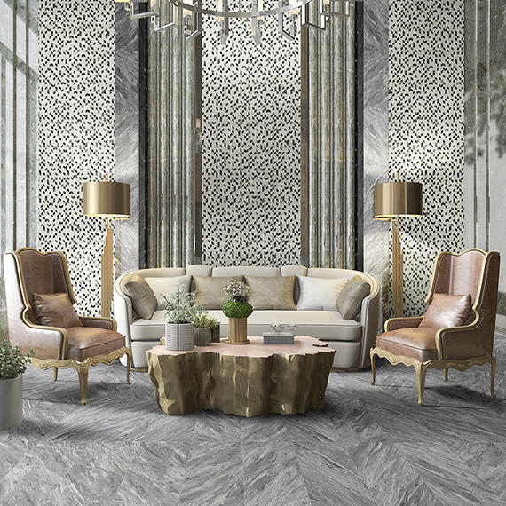 Marble Attache Lavish Stellar Grey Rectangle 6X24 Matte