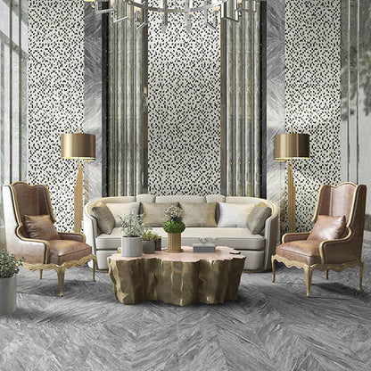 Marble Attache Lavish Stellar Grey Square 24X24 Satin
