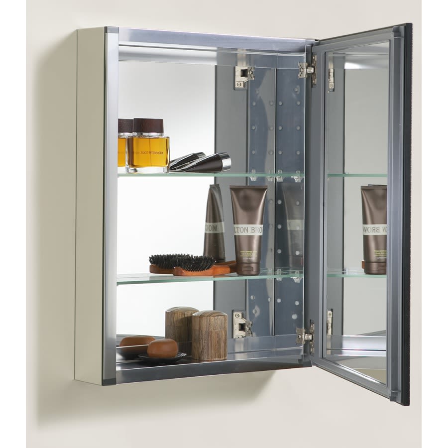 20" x 26" Single Door Reversible Hinge Framed Mirrored Medicine Cabinet with Oil Rubbed Bronze Finish