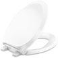 French Curve Elongated Closed-Front Toilet Seat with Soft Close and Quick Release