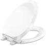 French Curve Elongated Closed-Front Toilet Seat with Soft Close and Quick Release