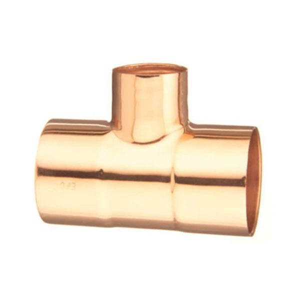 Tee, 2-1/2 x 1 x 2 in, C, Copper