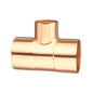 Tee, 2 x 1-1/2 x 1-1/2 in, C, Cleaned & Bagged Copper