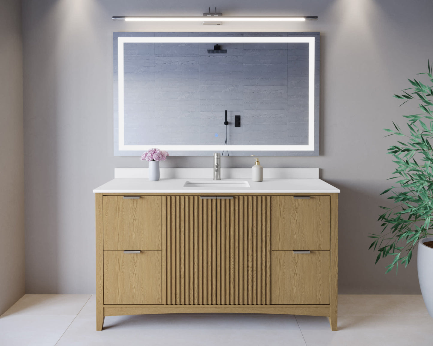Palmilla Single Bathroom Vanity - 60W x 35H x 22D