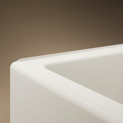 Bellwether Bath Tub 66" L x 32" W Cast Iron Soaking for Three Wall Alcove Installations with Integral Apron and Right Drain