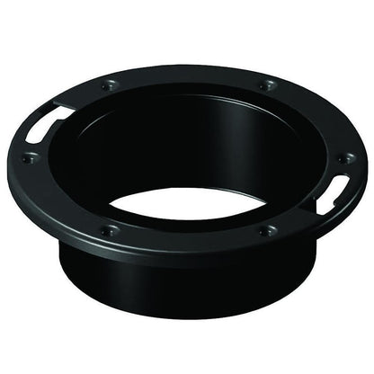 DWV Metal Ring Closet Flange, 4 in, Hub, ABS