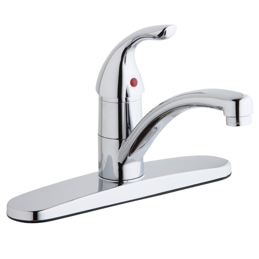 Everyday Kitchen Faucet, Deck Mount, ADA, 1 Lever Handle, 3-Hole, Polished Chrome