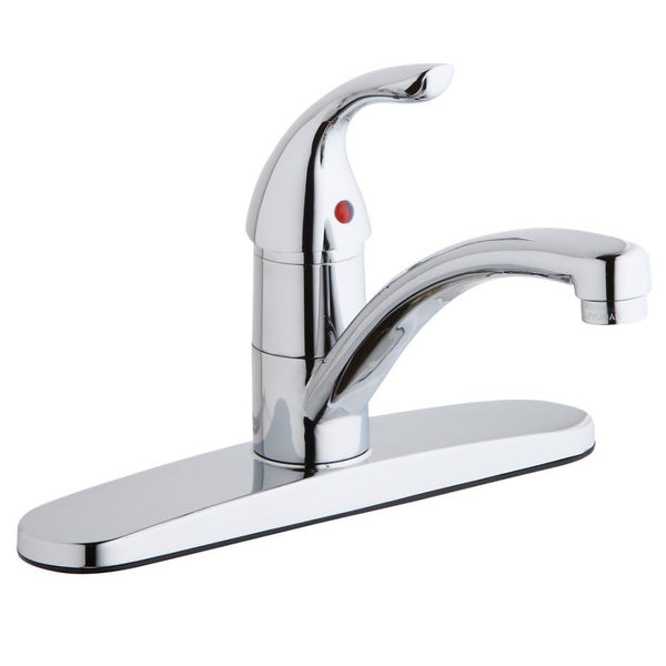 Everyday Kitchen Faucet, Deck Mount, ADA, 1 Lever Handle, 3-Hole, Polished Chrome