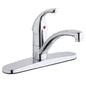 Everyday Kitchen Faucet, Deck Mount, ADA, 1 Lever Handle, 3-Hole, Polished Chrome