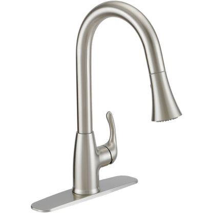 Kirkham 1.75 GPM Single Hole Pull Down Kitchen Faucet - Includes Escutcheon