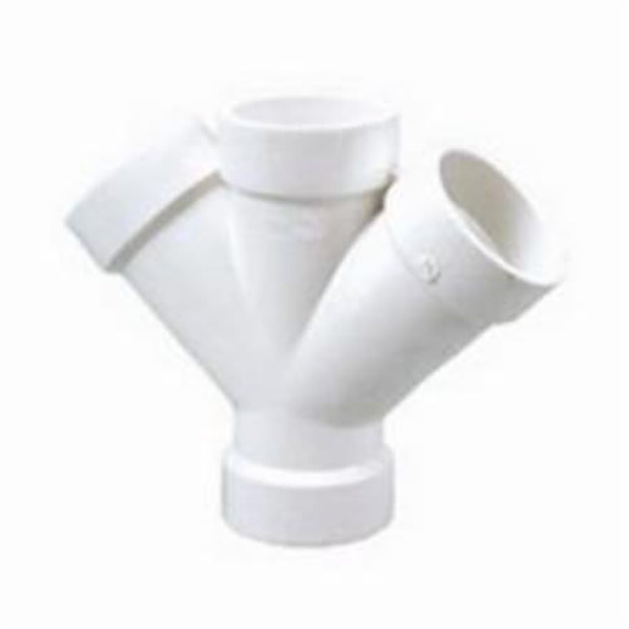 Double Wye, 6 in, Hub, DWV, PVC
