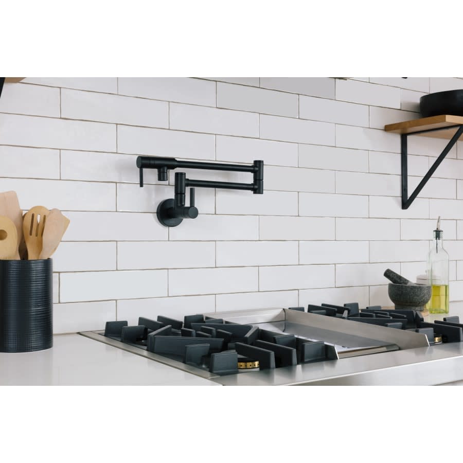 5.5 GPM Wall Mounted Double Handle Pot Filler