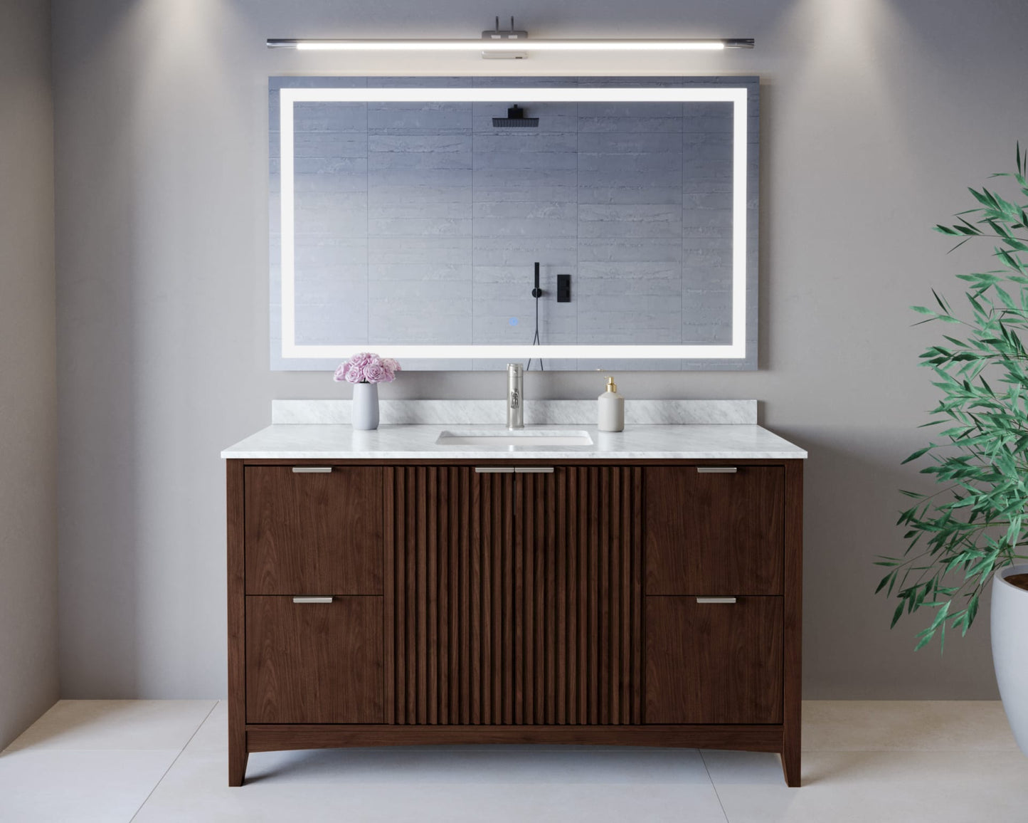 Palmilla Single Bathroom Vanity - 60W x 35H x 22D