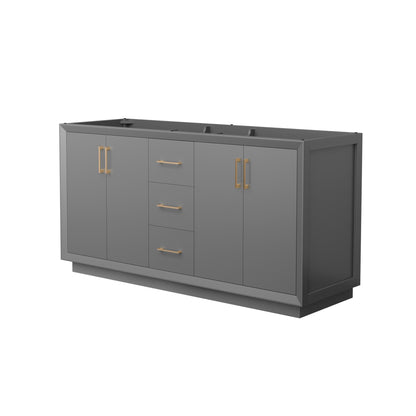 Strada Double Bathroom Vanity - 65.25W x 34.25H x 21.75D