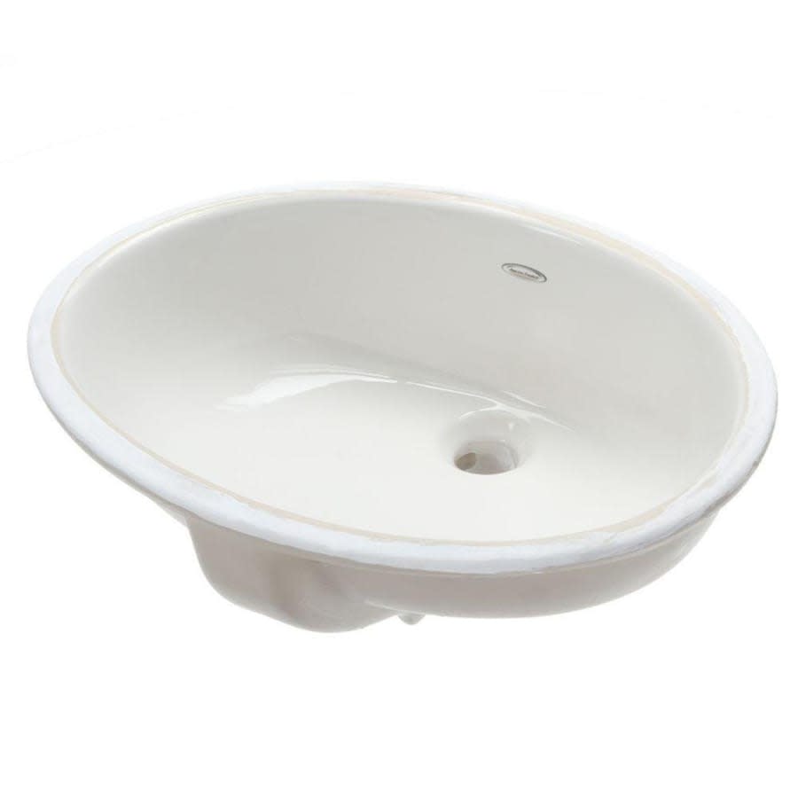 Ovalyn 17" Undermount Porcelain Bathroom Sink