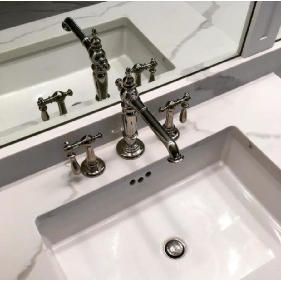 Kathryn 23-7/8" Rectangular Vitreous China Undermount Bathroom Sink with Overflow