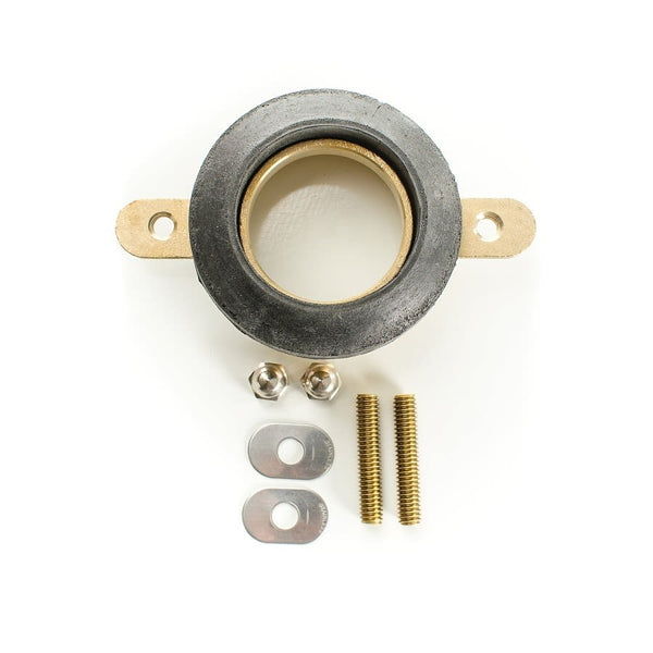 Urinal Outlet Spud, 2 in, IPS, For Use With American Standard Toilets, 4 in, Bolt Hole Center, Brass