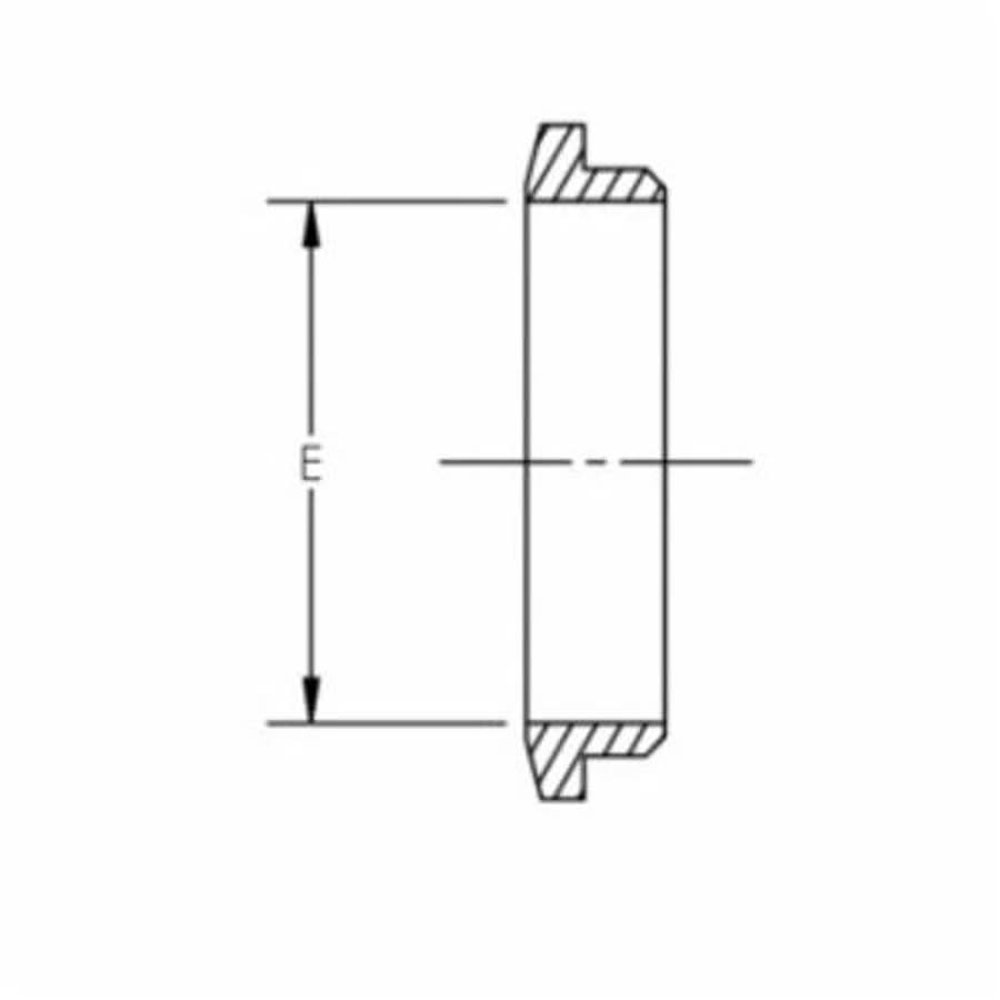 Rear Ferrule, 3/4 in, Tube, 316/316L Stainless Steel