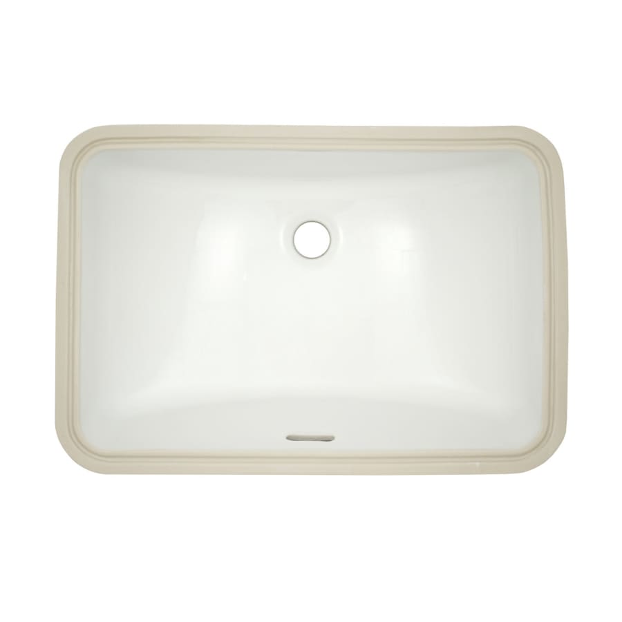 19" Undermount Bathroom Sink with Overflow and CeFiONtect Ceramic Glaze