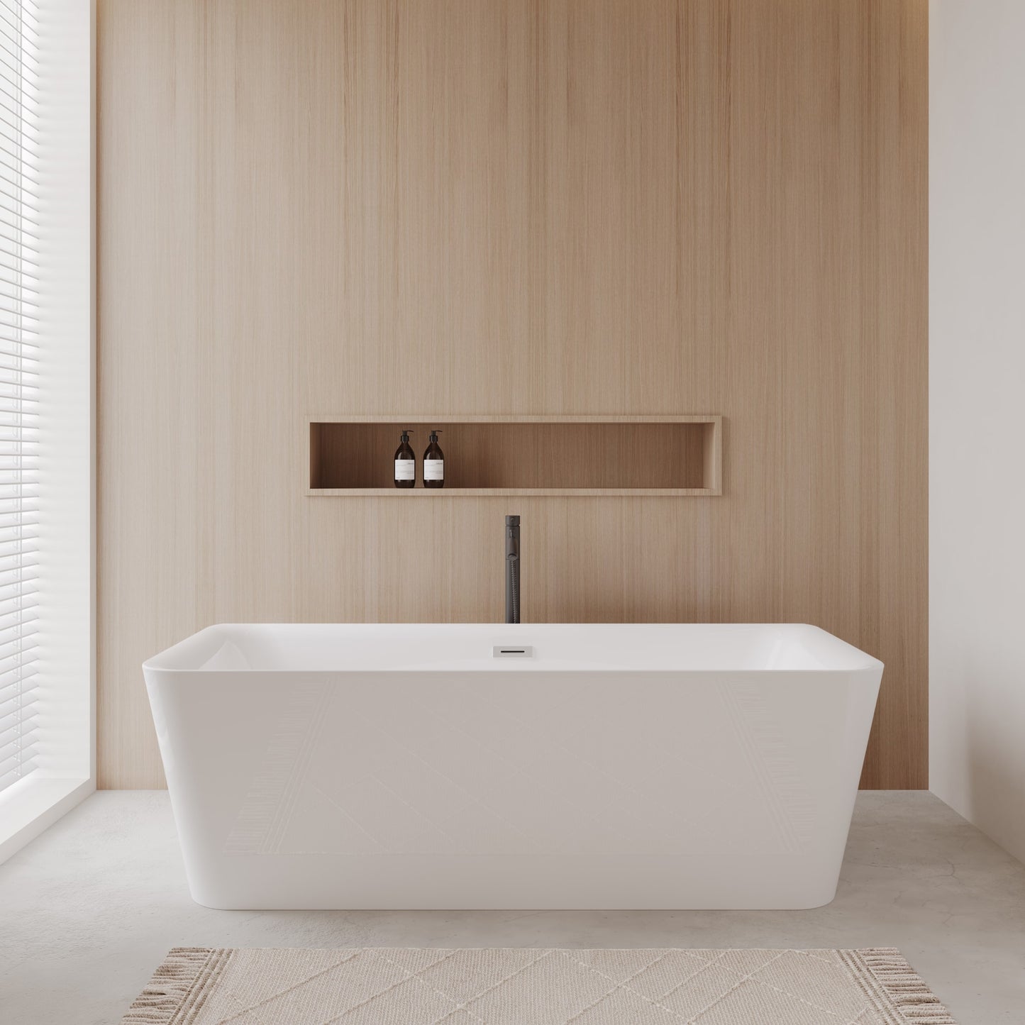 Emily Freestanding Bathtub - 68.88W x 23.63H x 30.38D