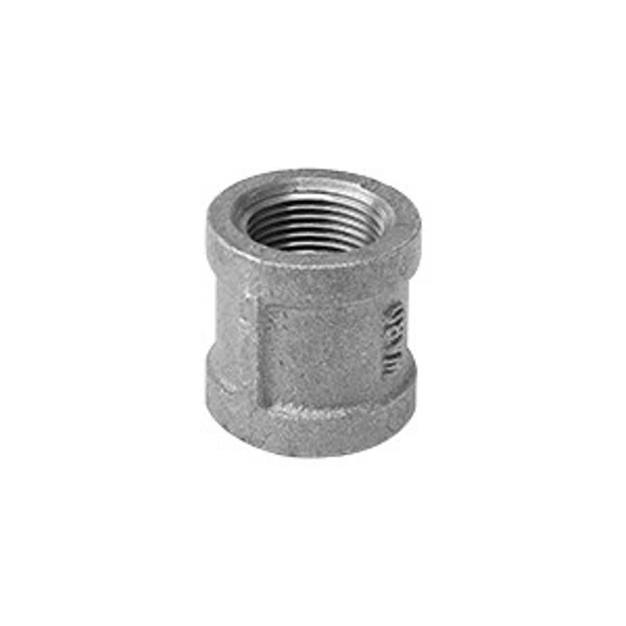 Coupling, 1-1/4 in, FNPT, 150 lb, Malleable Iron, Galvanized, Domestic