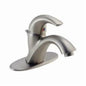 Classic Single Hole or Centerset Lavatory Faucet, ADA, 1 Handle, 1 or 3-Hole, 1.2 gpm, Stainless