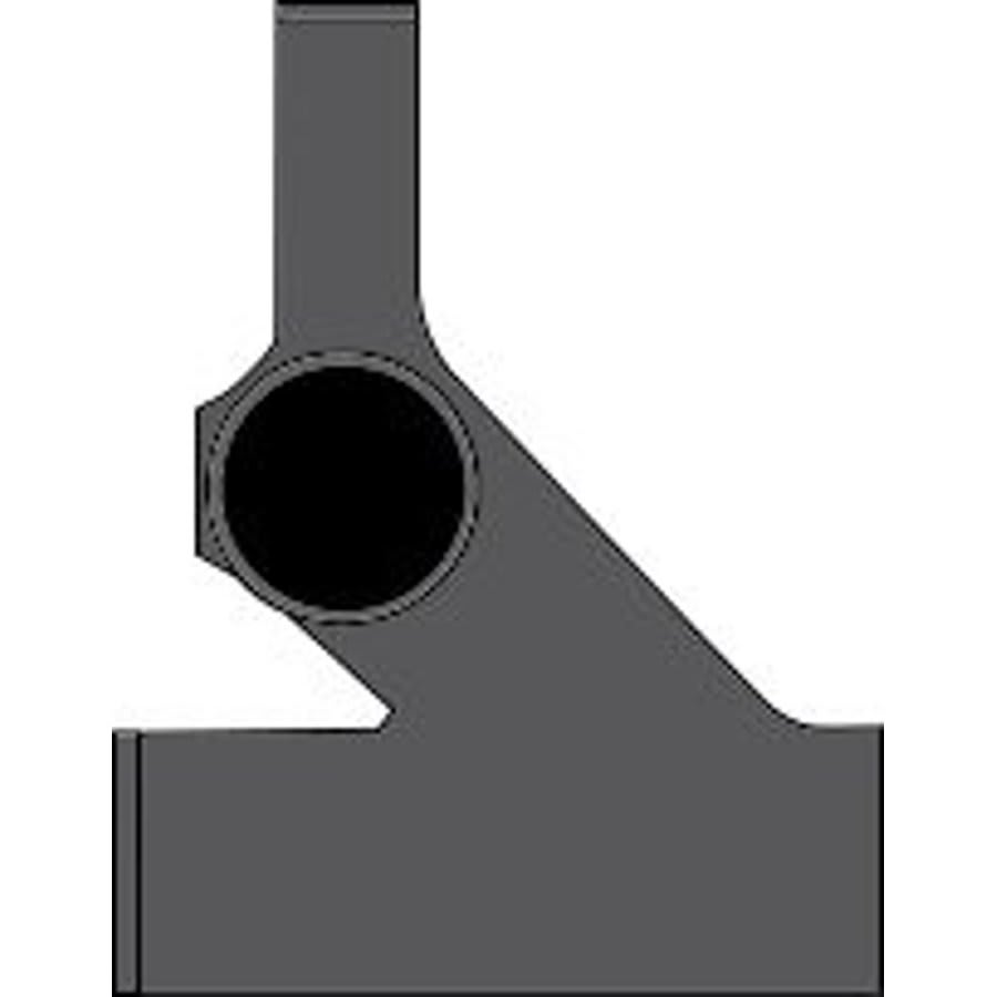 Double Extended No Hub Fitting, 4 x 2 in, No Hub, Cast Iron