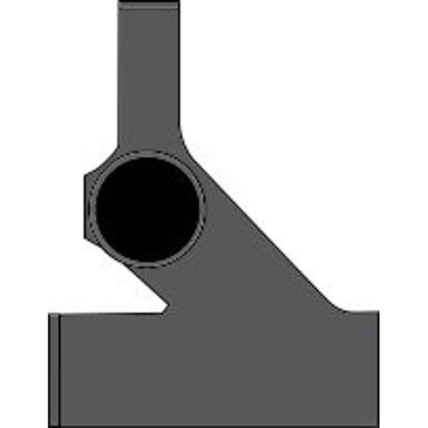 Double Extended No Hub Fitting, 4 x 2 in, No Hub, Cast Iron