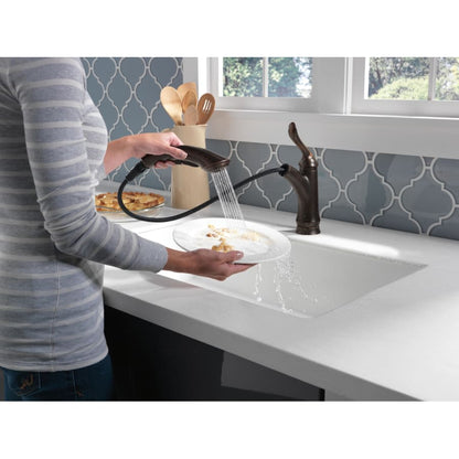 Linden Pull-Out Kitchen Faucet with Temporary Flow Increase & Optional Base Plate - Includes Lifetime Warranty