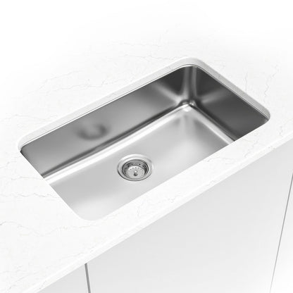 Single Bowl 30" x 18" x 8" Stainless Steel Undermount Kitchen Sink