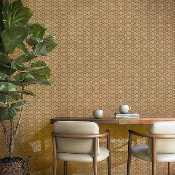 Moroccan Concrete Ochre Hexagon 8X9 Matte