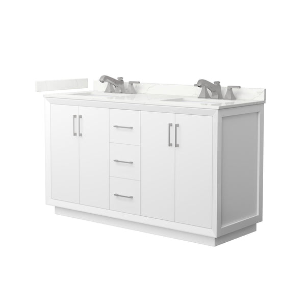 Strada Double Bathroom Vanity - 60W x 35H x 22D