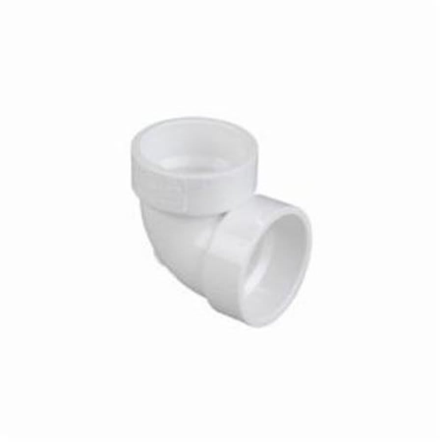 90 deg Vent Elbow, 3 in, Hub, DWV, PVC