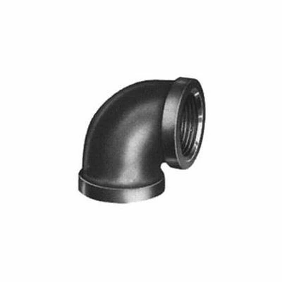 90 deg Elbow, 1 in, FNPT, 150 lb, Malleable Iron, Black, Domestic
