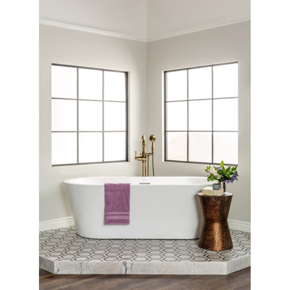 Cassidy Floor Mounted Tub Filler with Integrated Diverter and Hand Shower - Less Rough In