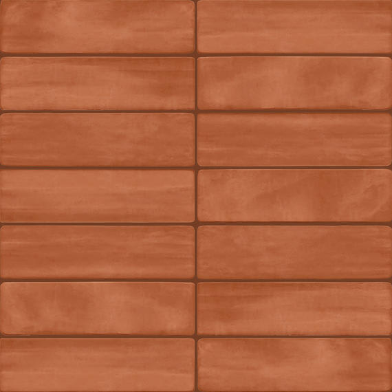 Artcrafted Cotto Rectangle, Handcrafted 3X12 Glossy