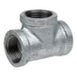 Tee, 2-1/2 in, FNPT, 150 lb, Malleable Iron, Galvanized, Domestic