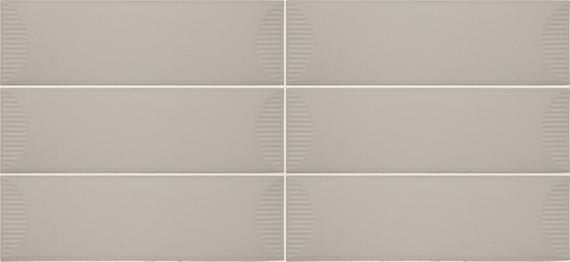 Stencil Beige Rectangle, Half Moon 4X12 Matte