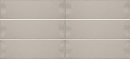 Stencil Beige Rectangle, Linear 4X12 Matte