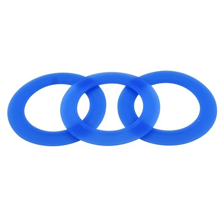 PRO Series Replacement Flush Valve Seals, 6-3/4 in Dia, For Use With American Standard Champion 4, 4 Max, Pro, Silicone, Blue