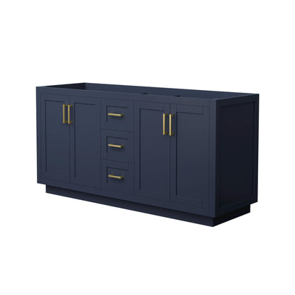 Miranda Double Bathroom Vanity - 65.25W x 33H x 21.75D