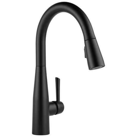Essa® Kitchen Faucet, Deck Mount, ADA, 1 Lever Handle, 1-Hole, Matte Black