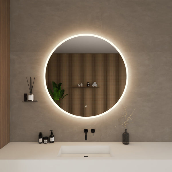 Rhonda Frameless LED Bathroom Vanity Mirror with Color Changer, Dimmer and Defogger - 36W x 36H x 1.5D